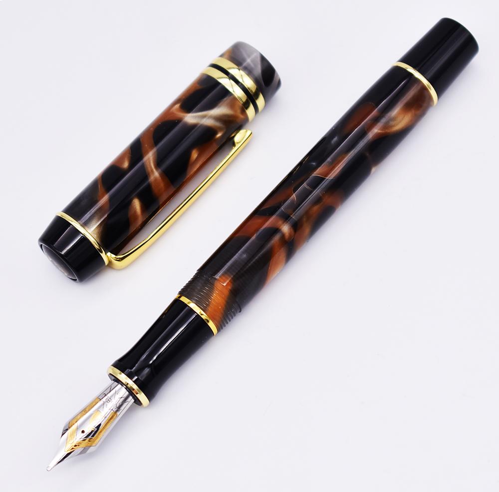 Medium Nib Beautiful Marble Crystal Pattern Ink Pen Writing Gift for Office Business