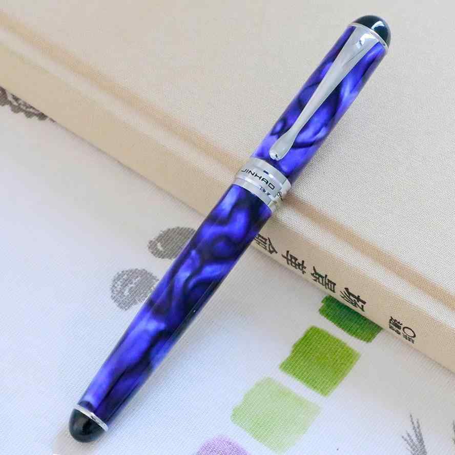 Metal Fountain Pen Luxury 0.5MM Nib Calligraphy Ink Pens for Writing Office Supplies