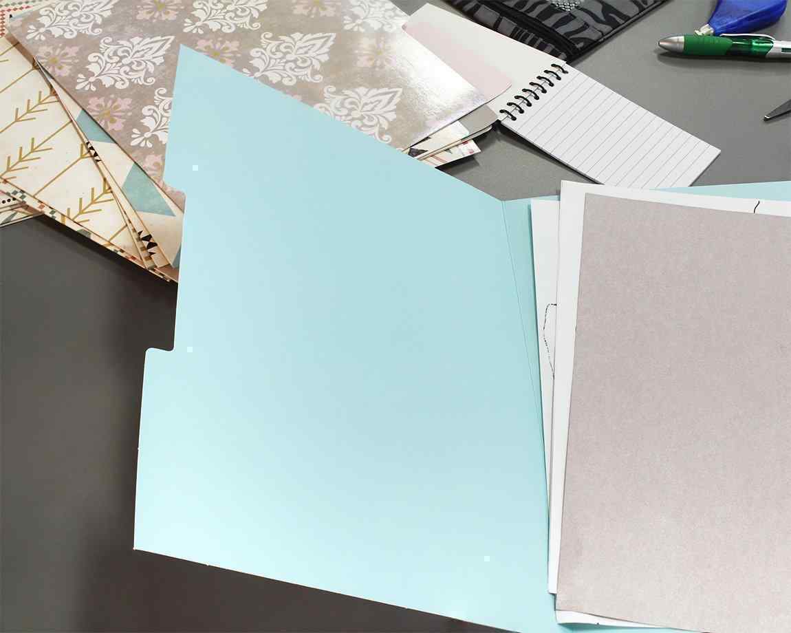 Decorative File Folders - 12-Count Colored File Folders Letter Size