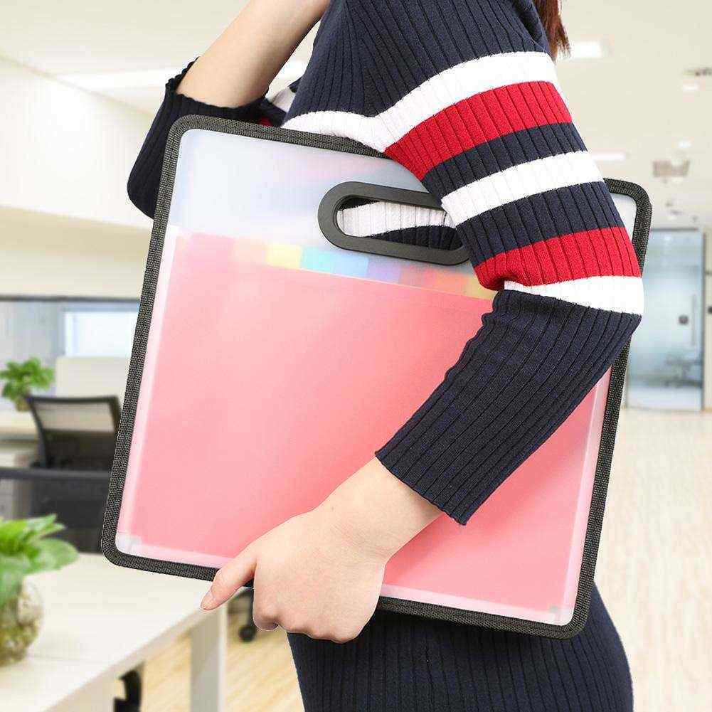 12 Pockets Expanding Files Folder Accordion Portable A4 File Organizer