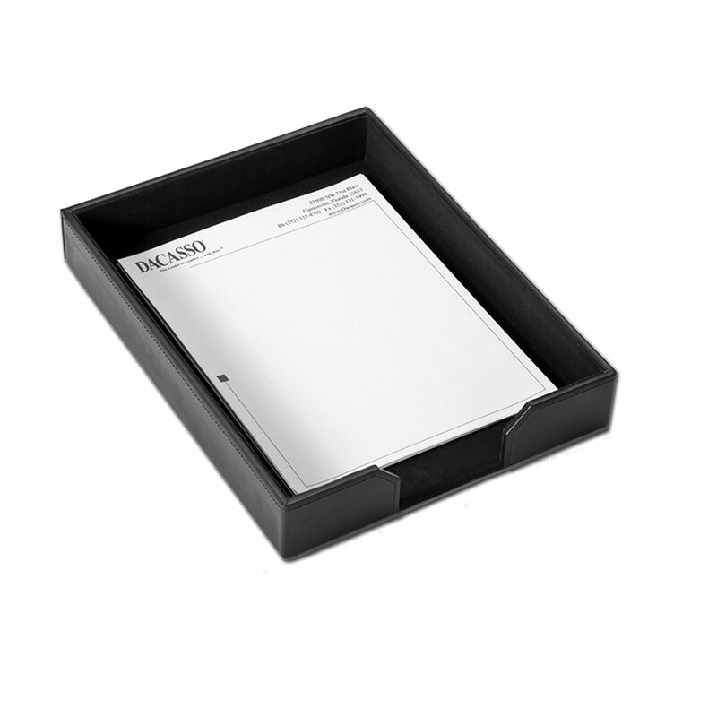 Bonded Leather Letter Tray