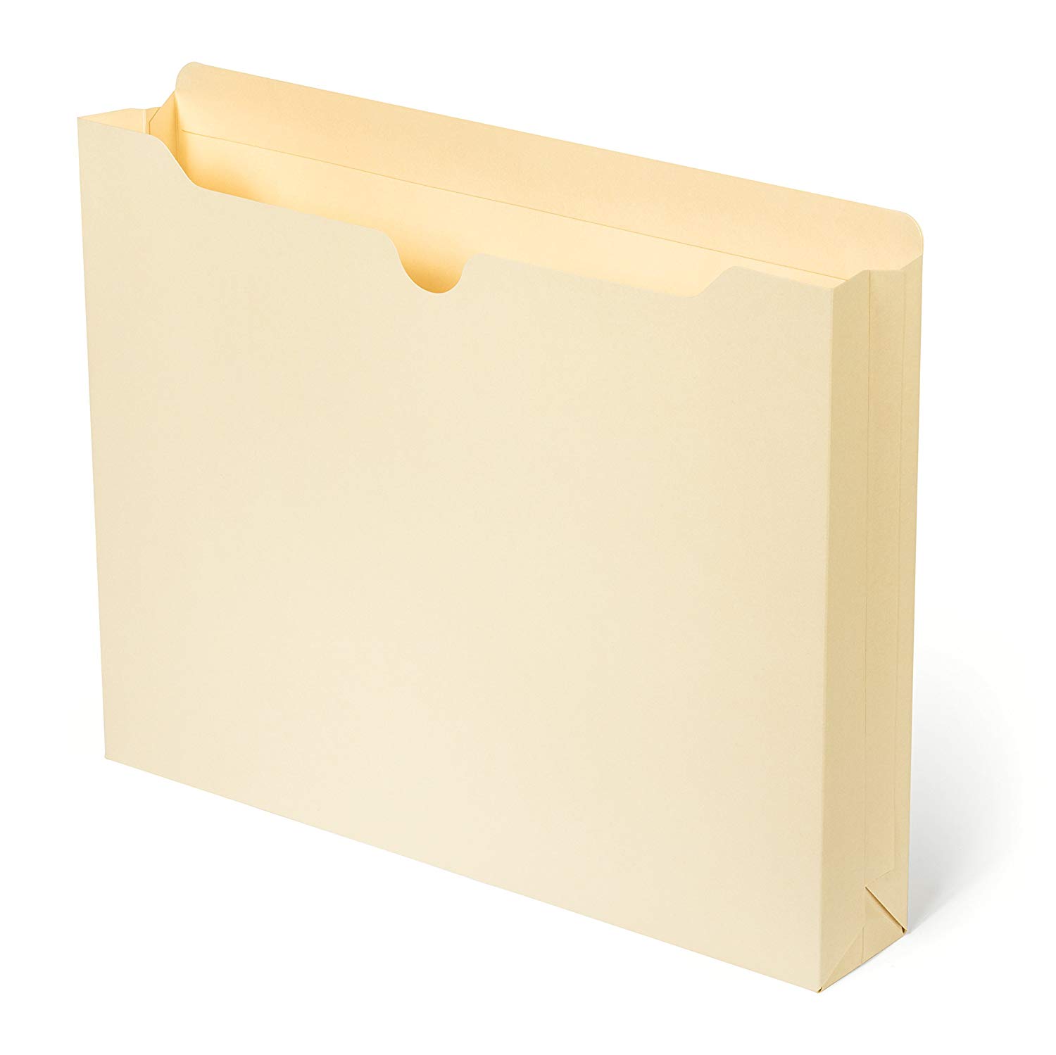 2 inch Manila File Jacket, 50 Folders, Reinforced Straight Cut Tab